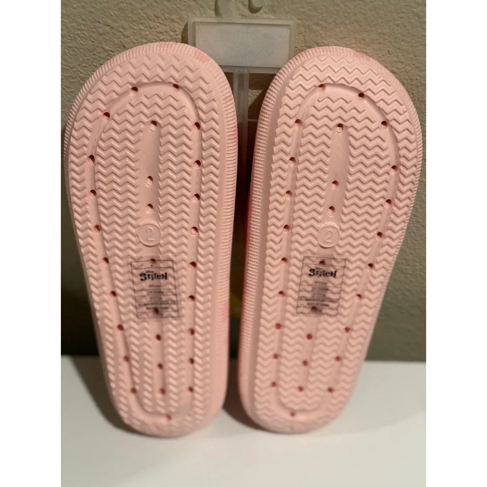 Disney Stitch and Angel Kids Pink Slide Sandals Size 2 CH100464 New